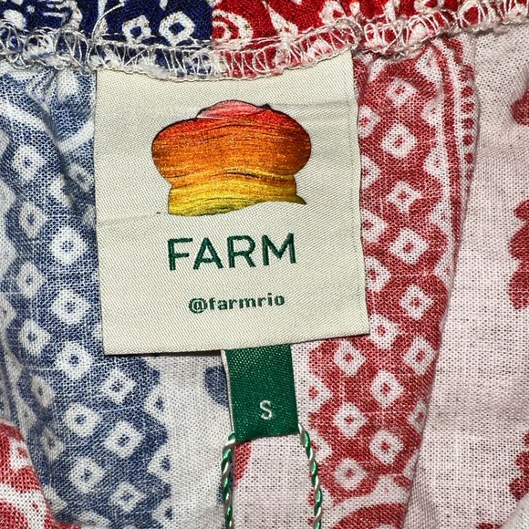 FARM RIO - Mixed Pineapple Garden Dress - Size Small - Picture 9 of 13